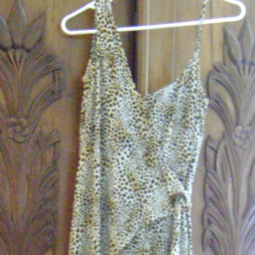 shape fx by Newport News Animal Print Jumpsuit, Size 6  Like New